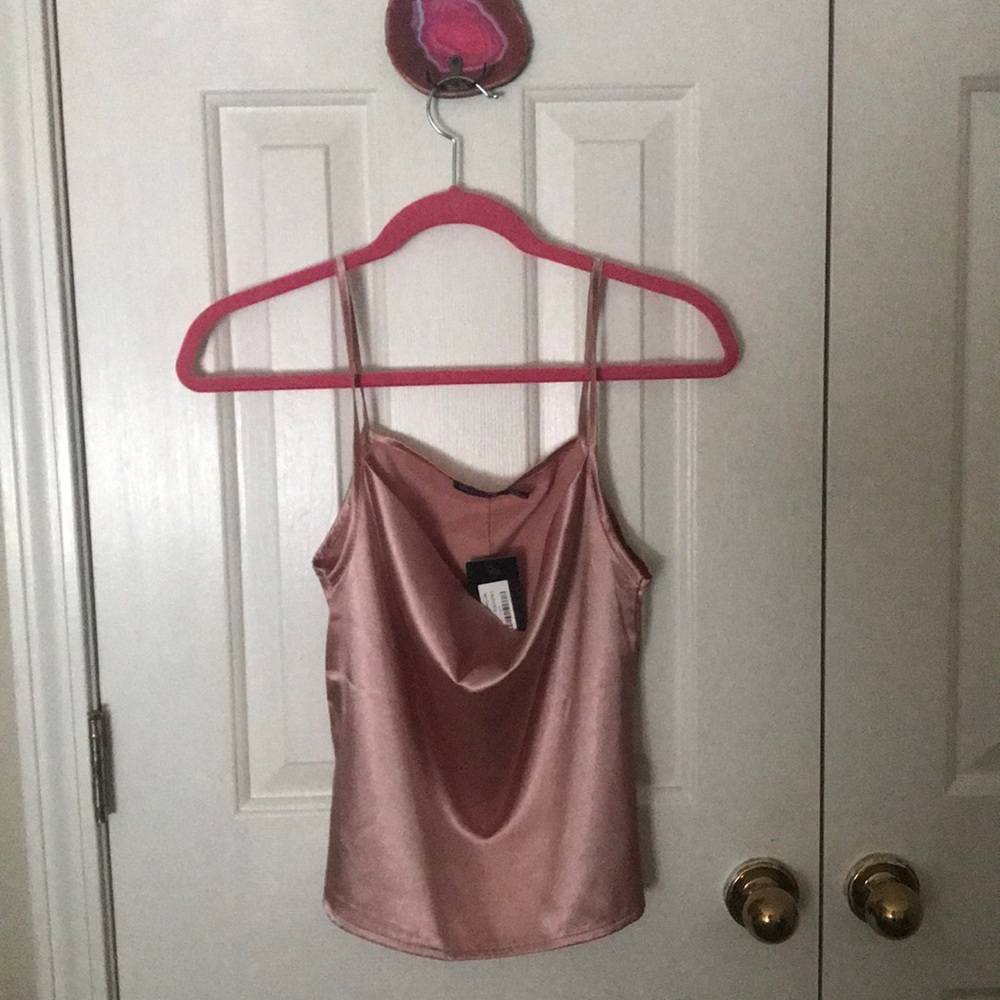 Nasty gal satin cowl neck cami. Brand new